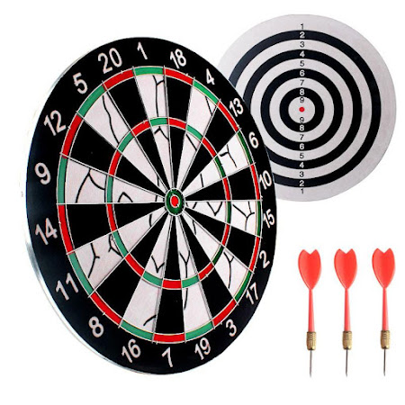Darts-taulu - 6 tikkaa ja kaksi puolta