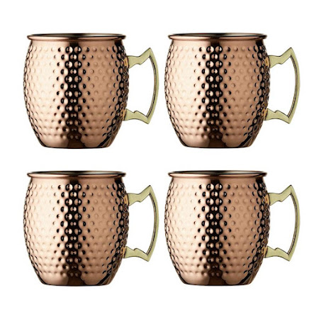 Kupariset Moscow Mule -mukit yhteensopivilla pilleillä